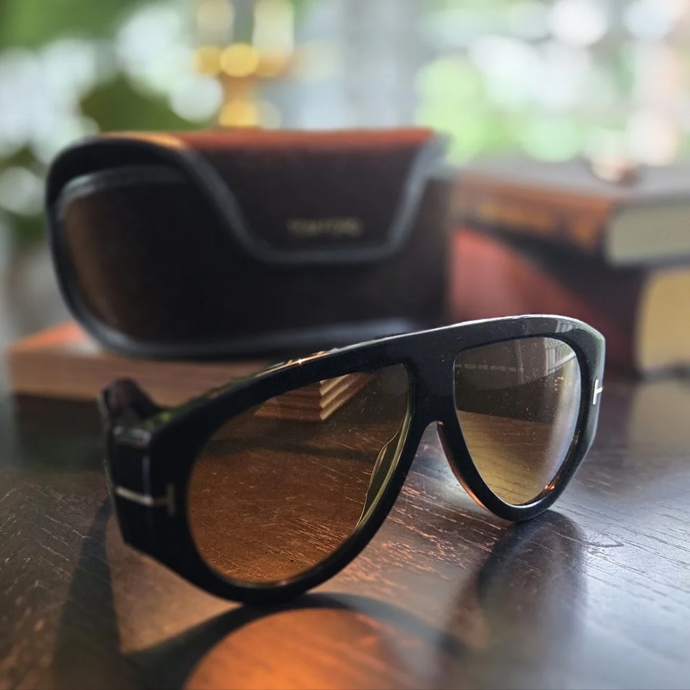 TOM FORD NWC EYEWEAR Icon Pilot Aviator-Style Tortoiseshell Acetate Sunglasses
